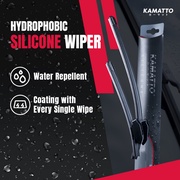 Kamatto Hydrophobic Silicone Wiper With Water Repellent Coating Properties (1 PC)