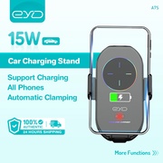 EYD Car Wireless Charger Auto-Clamping Phone Holder A7S