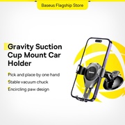 Baseus Car Phone Holder Suction Auto Gravity Dashboard Strong Suction Compatible For All Phone
