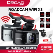 [WIFI VERSION] ROADCAM WIFI X3 Budget Dash Cam Dual Channel Recording 1080P Full HD