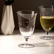 [Drinksmap] Crystal Ultra Thin Star Track Glass 300ml Craft Long Drinking Goblet Sparkling Wine