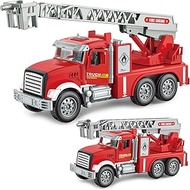 Car Toddler Toys for Boys,Trucks 10 in 1 Diecast Fire Truck Mini Rescue Emergency Fire Cars Toy Play