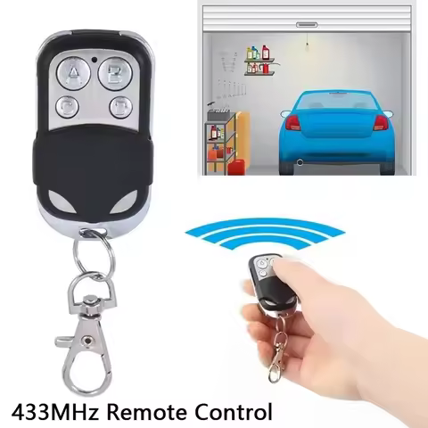 1pcs 433MHz Metal Push Button ABCD/Lock Unlock 4Button Remote Control Transmitter Universal 4 Button