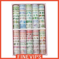 [FINEVIPS] 100 Rolls Washi Tape Sticker Paper Masking Decorative Tape