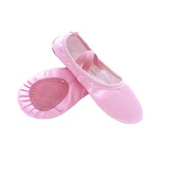 Fouetthicklet | Plain satin Ballet Shoes for Children Imported Ballet Shoes Children's Ballet Shoes