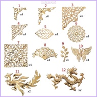 Rainl Handmade Gold for Butterfly Dragon Leaves Epoxy Resin Fillings Thin Copper Fillings DIY Crafts Projects for Jewelr