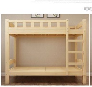 120cmx200cm SINGLE size DOUBLE DECKER WITHOUT MATTRESS  wooden bed  japanese premium king bases cheap queen king home house thick pine australia simple modern Frame kid children child small kecil furniture bedroom katil Besi dua Steel NSY Bed Frame Trendy