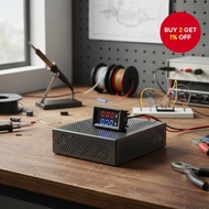 LED Dual Display Voltage Current Meter, 0-100V 10A Digital Gauge 0.28 Red Blue Display