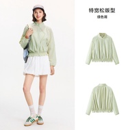 เสื้อแจ็คเก็ตกันแดด Semir สำหรับผู้หญิง ทรงหลวม ปกตั้ง แขนยาว ผ้าไนลอน ซิป ฤดูร้อน 2025 ใหม่ เสื้อแจ