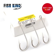 FTK 2330 Fishing Hook - Ringed High Carbon Steel Barbed Hooks, 100 pieces per box, Fishing Accessori