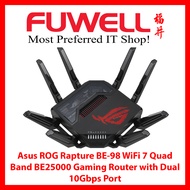 FUWELL - ASUS ROG Rapture GT-BE98 WiFi 7 Gaming Router with Dual 10Gbps Port