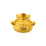 CHOW TAI FOOK 999 Pure Gold Zodiac Tiger Charm - Money Bag R28482