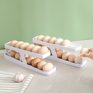 2 Layers Auto Rolling Egg Tray Holder Automatic Slide Eggs Dispenser Storage Box Container Organizer