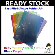 (12pcs) East-File E310 L Shape A4 Colour Transparent Document Folder / Good Quality Holder File / Fa