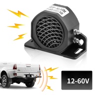 12V-60V Backup Siren Reverse Buzzer Warning Siren Horn for Truck Lorry Boat Bus Heavy Duty Waterproo