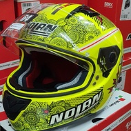 HELMET NOLAN N64 LET'GO LED YELLOW 092 SIZE M/XL. DESIGNED,ENGINEERED,PRODUCED IN ITALY NOLAN TECHNO