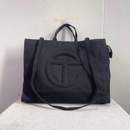 美國 Telfar 黑色帆布 Bushwick Birkin Large 手挽 斜咩袋