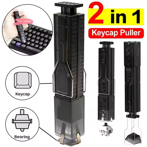 Y-2 In 1 Key Switch Puller Keycaps Puller Clean Brush Unloading Wire Switch Mechanical Keyboard Remo