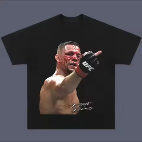 Nate Diaz Middle Finger T-Shirt, Nate Diaz Shirt, Unisex Ufc Shirt, Boxer Graphic Tees, Fighters Shi