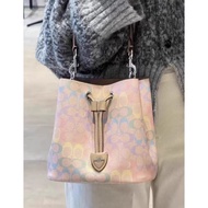 COACH Rainbow Town Bucket Bag 22 - Limited Edition Signature Rainbow Monogram Crossbody Handbag