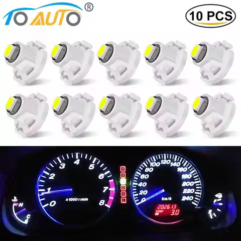10pcs T3 T4.2 T4.7 Led Bulb Super Bright 3030 Chips Car Board Instrument Panel Lamp Auto Dashboard W