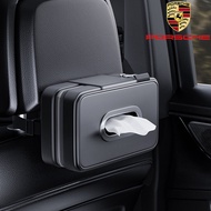PORSCHE 911 718 PANAMERA CAYENNE MACAN TAYCAN 911Carrera GTS Universal Car Tissue Box Multipurpose L