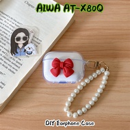【Original boutique】For AIWA AT-X80Q Case DIY Cute bowknot Soft Silicone Earphone Case Casing Cover N
