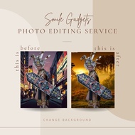 photo editing tukar muka face swap speedy servis service edit gambar 改背景，