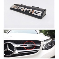 Mercedes benz GLC AMG FRONT GRILL LOGO BADGE EMBLEM (SILVER)