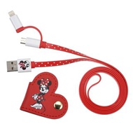日本 Disney Store 直送 MINNIE DAY 2022 系列 Minnie 米妮 iPad / Lightning / Micro USB 2 in 1 USB Cord / USB 充