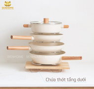 Giá kệ úp chảo nắp vung đa năng giá để nồi chảo inox 304 cao cấp Senhome SH-XN31