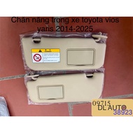 2 sunshades in toyota vios yaris 2014-2025 74310-0D550-B0 74320-0D780-B0 74310-0D550-A0 74320-0D780-