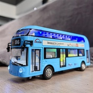 Children Alloy Bus Toy Bus Toy Big Door Bus Model Artificial Bus Boy