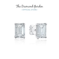 TDG 10K Emerald Cut Stud Earring