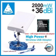 USB Wifi Adapter High Power ตัวรับสัญญาณ Wifi Outdoor ระยะไกล สัญญาณแรง Melon N4000