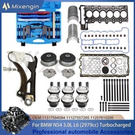Engine bearing Pistons Gasket Set & Timing Chain Kit VVT & Timing Tool for BMW N54 3.0L L6 1 3 5 7 X