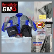 GENGMOTO PREMIUM QUALITY Waterproof Baju Hujan Waterproof (S TO 8XL) Rain Coat for Men Baju Hujan Mo