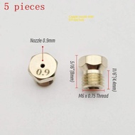 5Pcs Burner Gas Hob LPG- Conversion Kits Jets 50 65 70 87 95 Brass Nozzle For Gas Stove Brass Nozzle