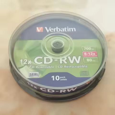 CD-RW Disc CD Rewritable 12X 700MB 80Min 10pcs/pack