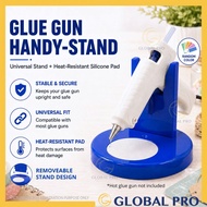 Glue Gun Handy Stand Pemegang Glue Gun Holder With Heat-Resistant Silicone Pad Portable Removable St
