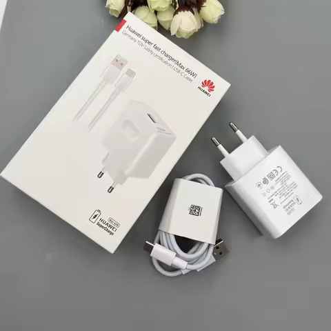 EU Plug Original Mate 40 Pro 66W SuperCharge Fast Charger 11V 6A Power Adapter 6A Type C Cable For M