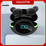 [calcutta] IPX4 Waterproof Earphone for Fitness Bluetooth-compatible51 Sports Gaming Eabud Long Stan