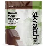 ▶$1 Shop Coupon◀  SKRATCH LABS Vegan Sport Chocolate Recovery Drink Mix with Electrolytes, (12 Servi
