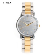 Timex H81 Series Two Tone Gold Silver Stainless Steel Analog Quartz Watch For Men TW00H815E CLASSICS