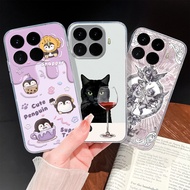 For Xiaomi 17T Pro 5G Case Cute Cartoon Pattern Soft Clear Silicone TPU Slim Durable Protection Back