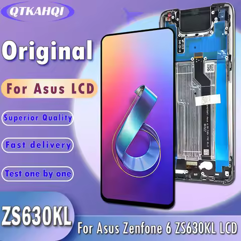 6.4" Original For Asus Zenfone 6 ZS630KL LCD Display Screen Touch Panel Digitizer For ASUS 01WD ZS63