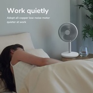 JISULIFE Table Fan Life7 Rechargeable Table Fan 8000mAh Battery Strong Wind