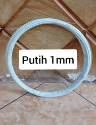 Ruji fiber putih 0.8mm 1.0mm 1.2mm untuk sangkar, layangan naga dll