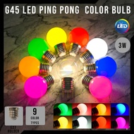3W Led Colour Bulb Lampu Raya E27 Mentol Lampu Hiasan Hari Raya Warna Warni Led Color Light BULB DEC