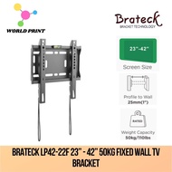 Brateck LP42-22F 23” - 42” 50KG Fixed Wall TV Bracket